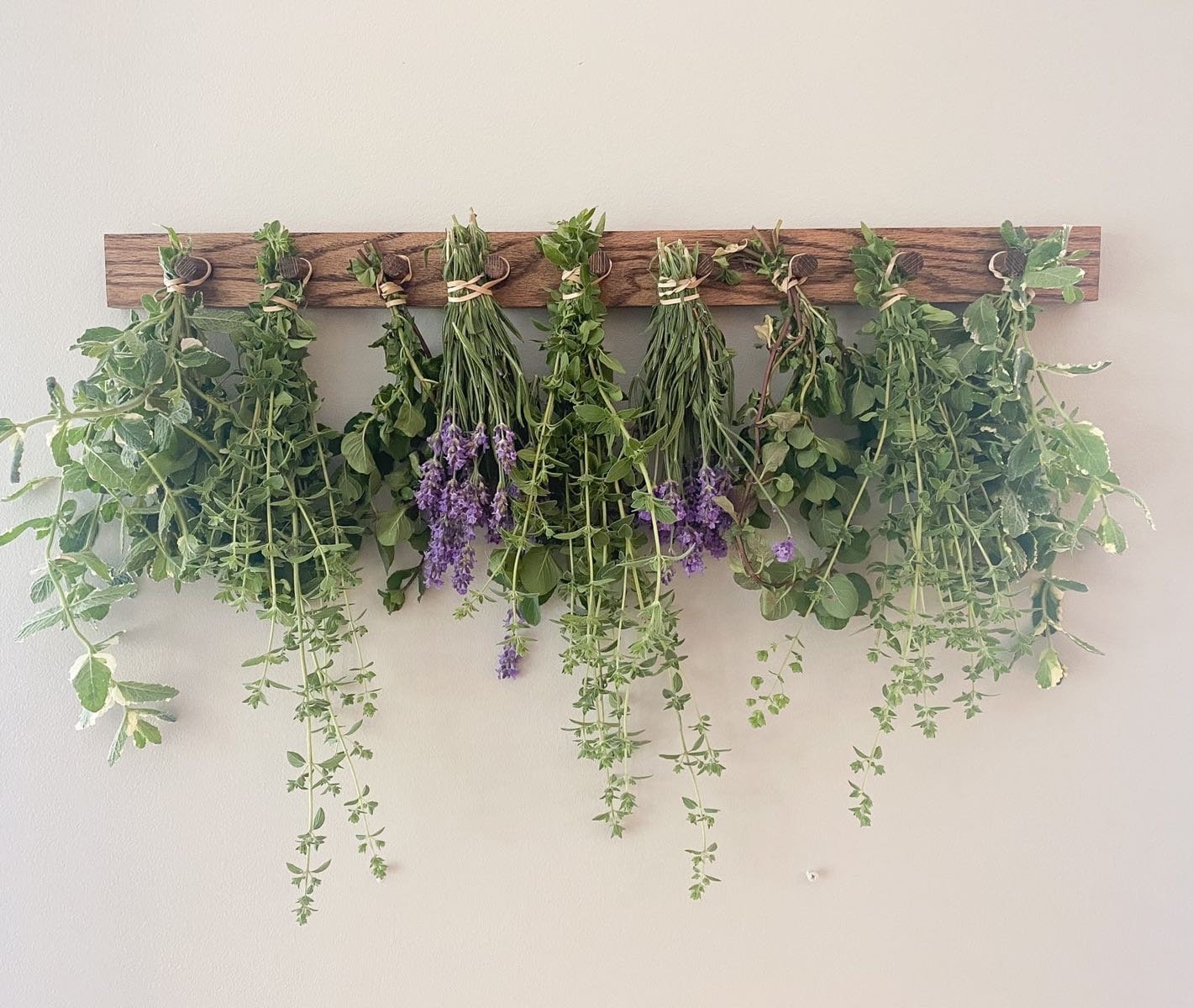 Herb Drying Rack Kitchen Herb Hanger Farmhouse Kitchen Etsy