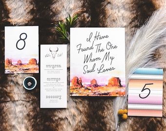 The Canyon Table Numbers