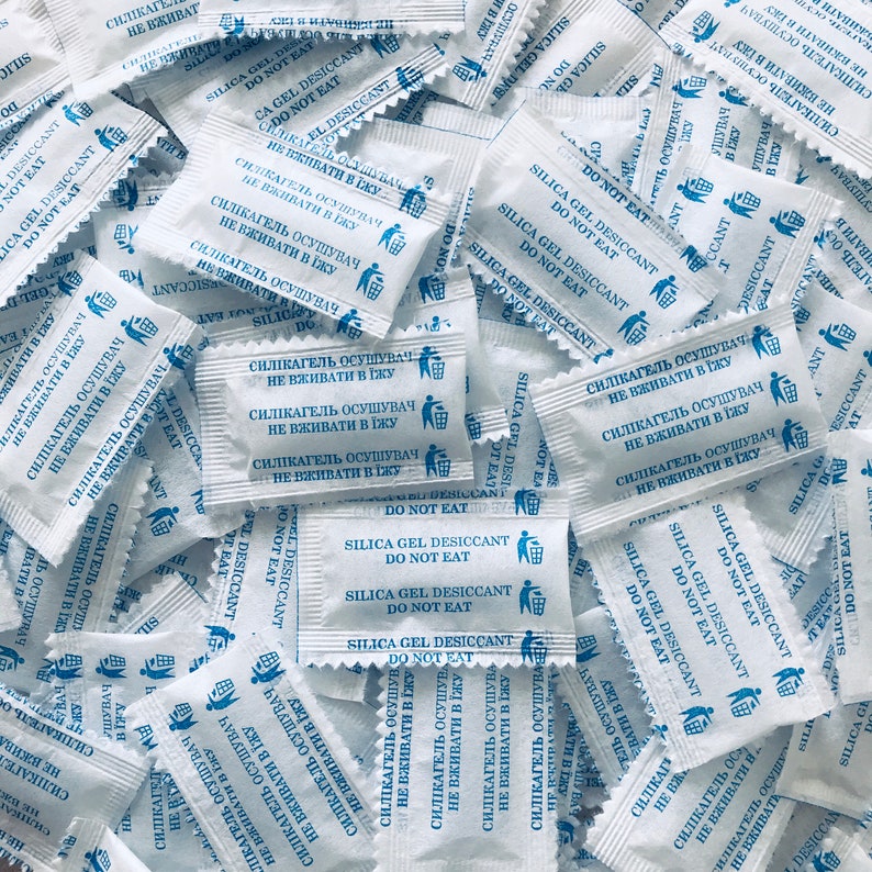 1g 500 pcs Silica Gel Desiccant Sachet Moisture Absorber Etsy