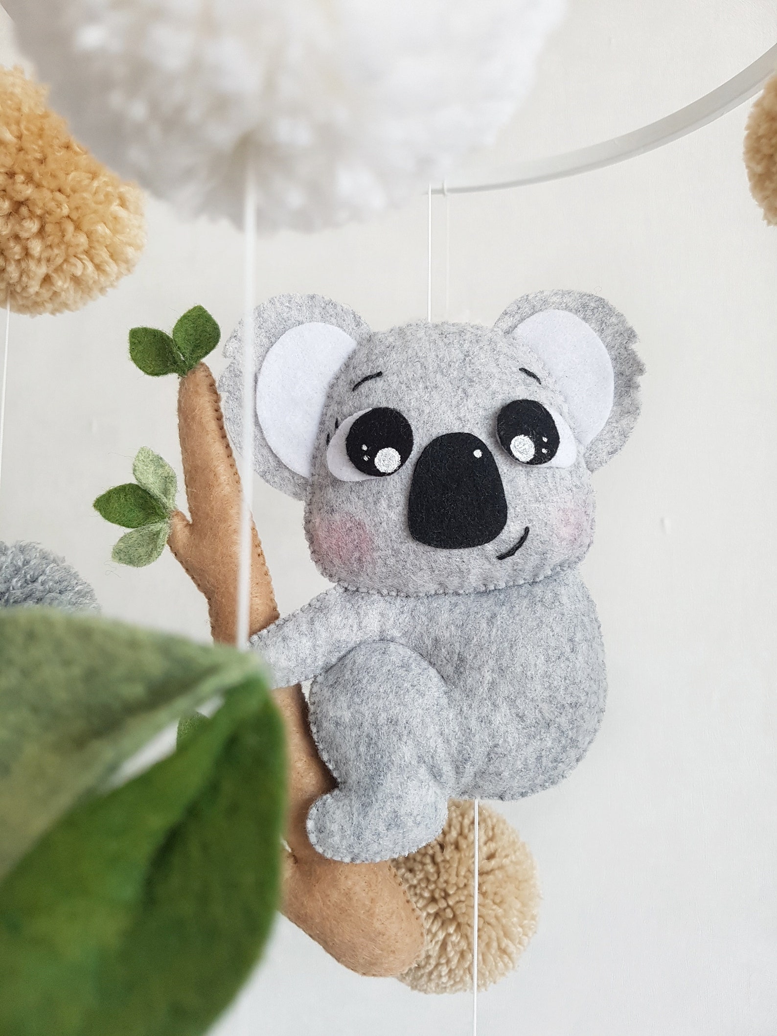 Baby Mobile Woodland Koala Mobile Woodland Nursery Baby Etsy