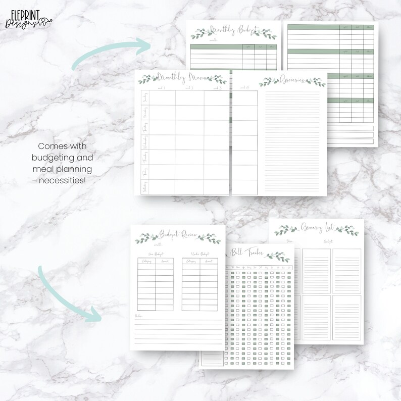 Printable Homeschool Planner Letter/Big Happy Planner Size ...