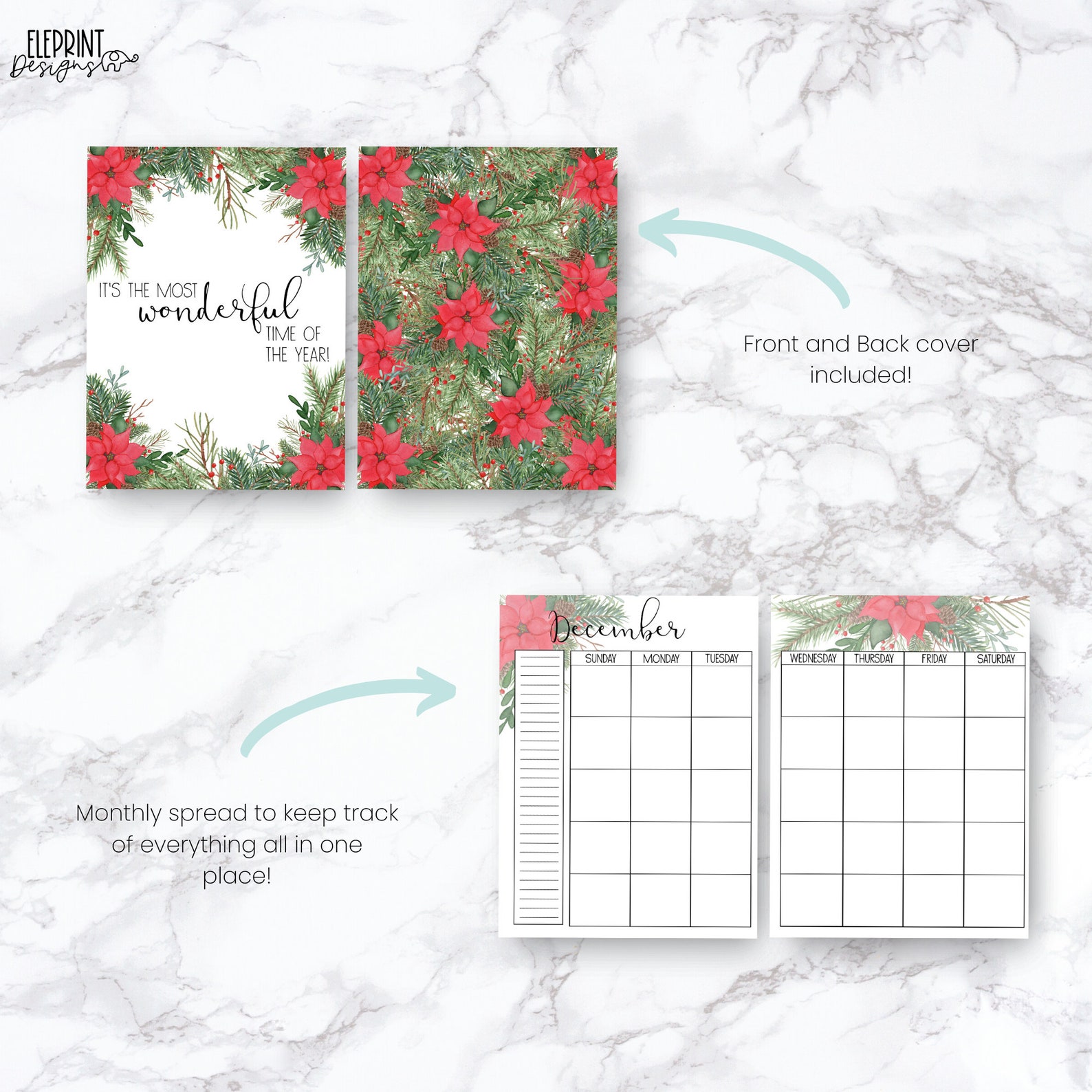 Printable Christmas Classic Happy Planner Holiday Planner Etsy