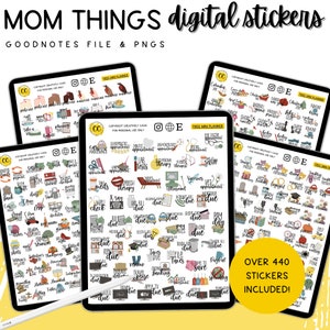 Mom Things Digital Planner Stickers, Mommy Goodnotes Stickers, Motherhood Planner Stickers, Mom Life Xodo Stickers, Mommy Planner Stickers