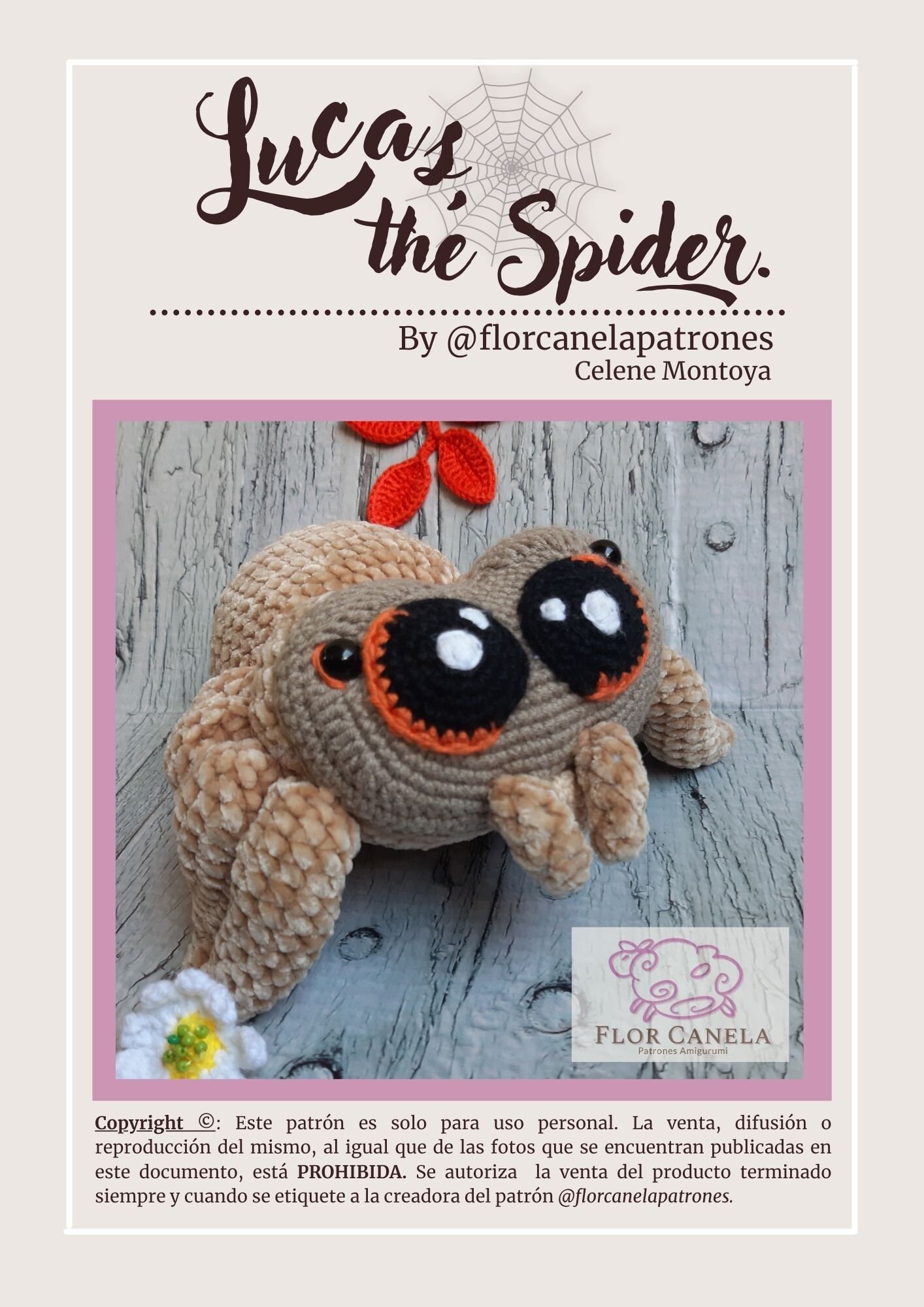 Patron Crochet Lucas The Spider Amigurumi español Etsy España