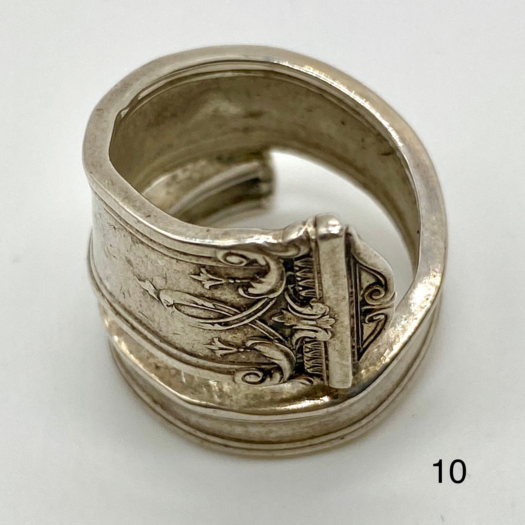 Antique Sterling Silver Spoon Rings Etsy Polska