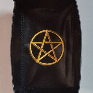 Pentagram Faux Leather Coin Tray / Catch all / Sieraden Tray