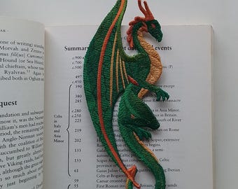 Embroidered Dragon bookmark