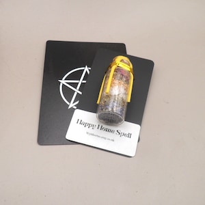 Happy Home Witch Bottle Spell Jar Pagan Wiccan