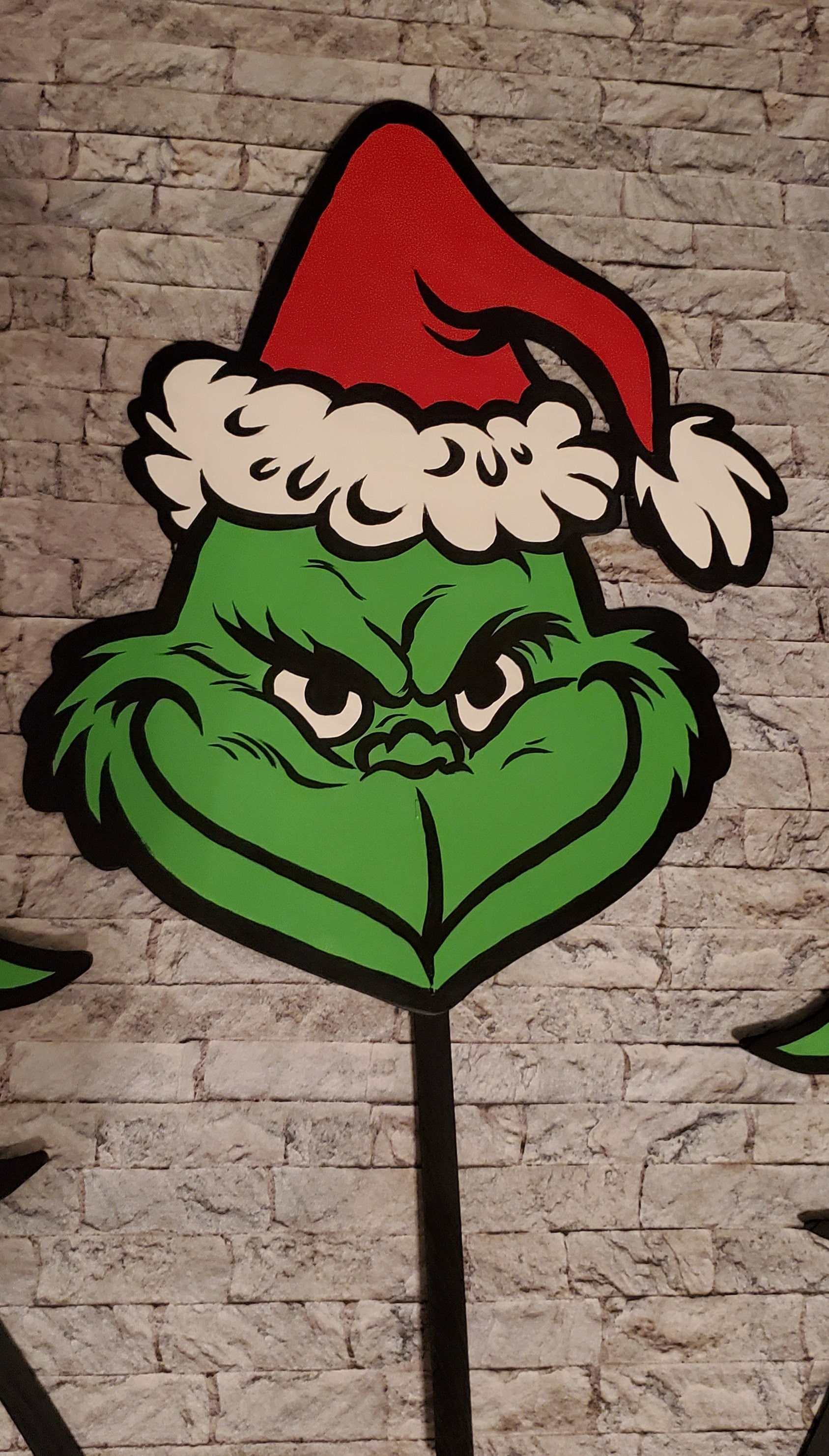 Wooden Grinch Christmas Tree Topper Etsy Canada