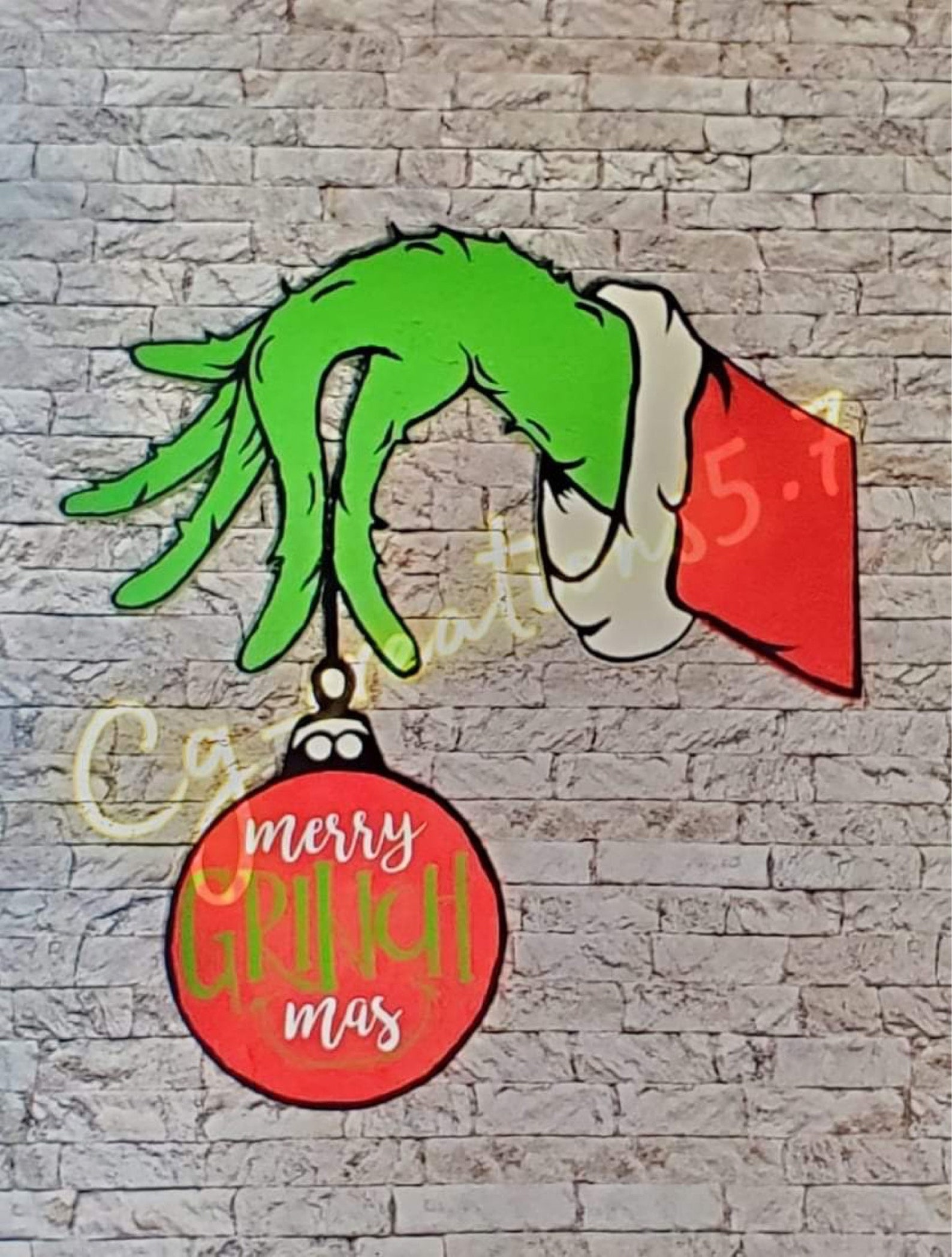 Grinch Hand Door Hanger 1/2 Inch MDO PLYWOOD Etsy