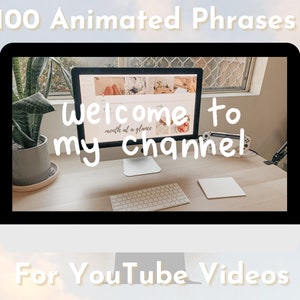 100 Hand Drawn Animated Wiggle Text for YouTube Videos and Vlogs | Aesthetic White Animated Text, Words and Phrases | YouTube Animations