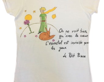 Tshirt peint à la main Le Petit Prince