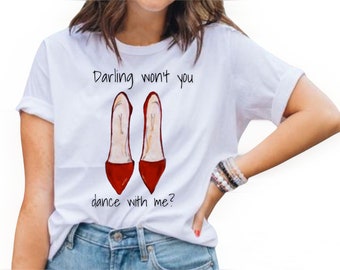 Danse peinte à la main de t-shirt