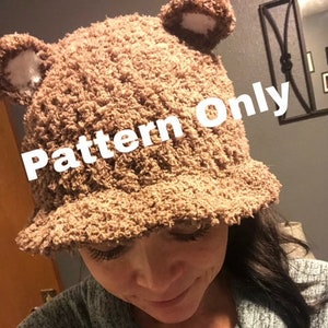 Crochet Fluffy Bucket Hat