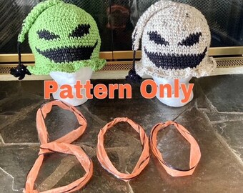 Boogey Man & Friend Bucket Hat, Crochet Pattern ONLY
