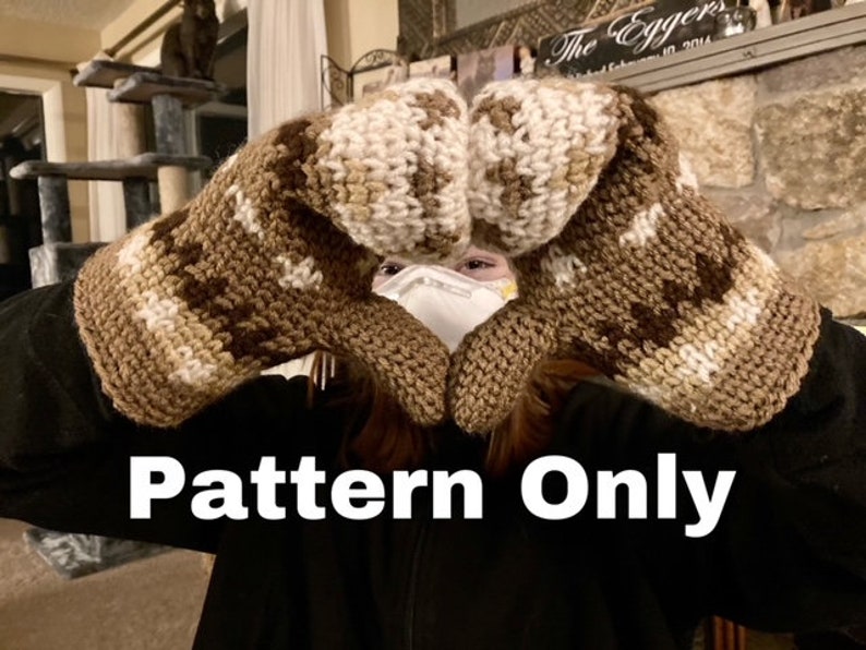 Feelin the Bern Crochet Mittens, PDF Pattern Download ONLY image 2