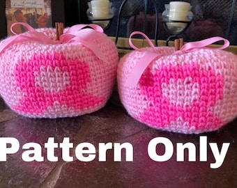 Breast Cancer Awareness Crochet Pumpkin Pattern