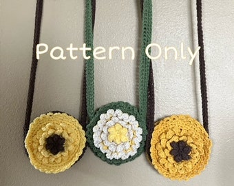 Festival Flower Bag, Crochet Purse Pattern