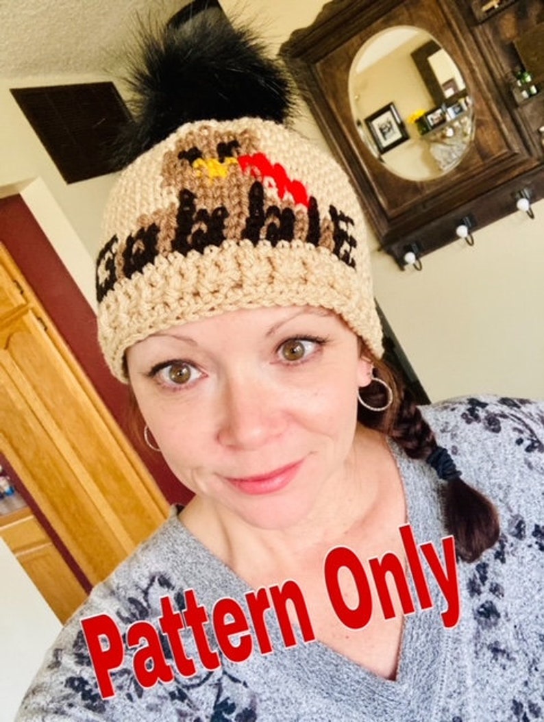 Gobble Gobble Beanie or Bucket Hat Crochet Hat Patterns image 3