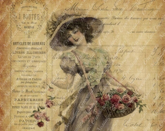 Victorian Vintage Greeting Cards by NostalgicGreetings on Etsy