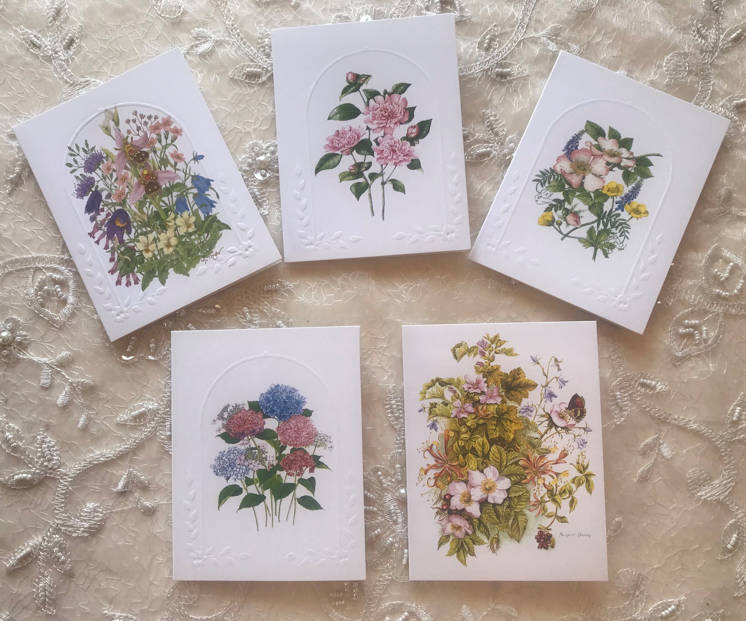 Botanical Gift Cards/floral Vintage Victorian Etsy Australia
