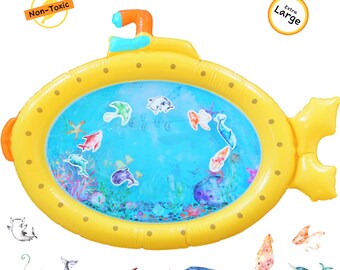 Baby Kids Water Play Mat Toys Inflatable Thicken Pvc Infant Tummy Time Playmat Toddler Activity Play Center Water Mat For Babies Rubber Flooring Kids Preschool Play Mats From Fine333 5 44 Dhgate Com