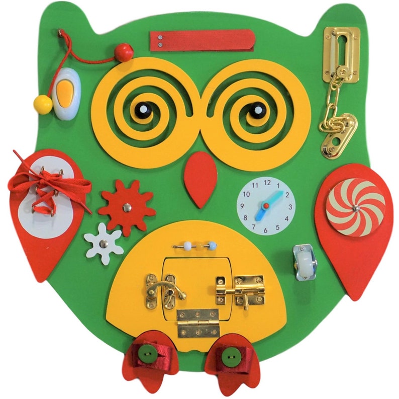 Sensory4u Owl Sensory Board Busy Board for Kids Activity Etsy