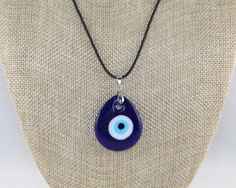 Evil Eye Necklace Dangle Earring S925 Sterling Silver Blue Cubic Zirconia Necklace Double Layered Pendant Necklace Long Chain Charm Lariat Drop Necklaces Earrings for Women Lady