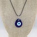 Glass Evil Eye Necklace, Turkey Kabbalah Necklace, Protection Necklace, Evil Eye Charm Necklace, Layering Necklace, Bridesmaids Gift 
