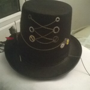 steampunk hats jewellery earrings