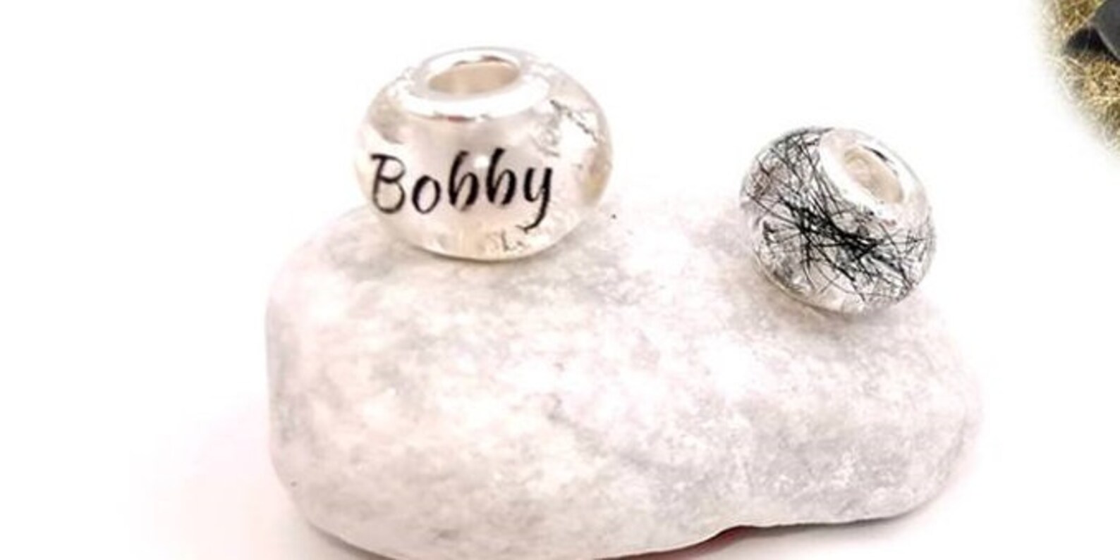 16mm Perle mit Name und Asche Haare Fell vom Haustier Hund Etsy