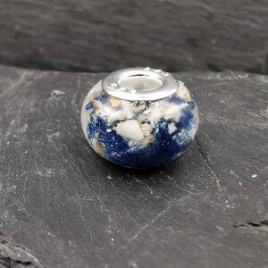 Cuentas conmemorativas de 16 mm de tamaño, rellenas de pelo, cenizas o cordón umbilical; cuenta con nombre; joyería con pelo de mascota; recuerdo personalizado. imagen 11