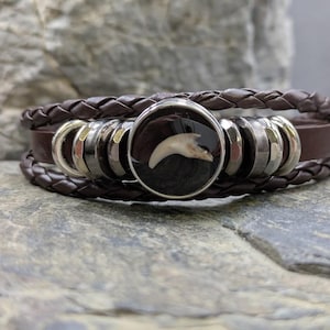 Bracelet with snap fastener animal hair jewelry, dog, cat, pet, memory, keepsake, memorial, urn jewelry, cremation, fur, ashes, tooth,