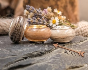 Joyas de perlas de 12 mm hechas con pelo de mascotas para perros y gatos: joyas de recuerdo hechas de pelo, para amantes de las mascotas.