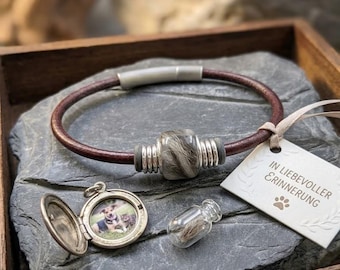 Pulsera con cuenta cuadrada rellena de pelo, pelaje, perro, gato, mascotas, cenizas, hombre, recuerdo, regalo, joyería de pelo de mascota