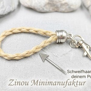 Pferdehaarschmuck, Schlüsselanhänger vom Schweif von deinem eigenen Pferd, Tierhaarschmuck Bild 2