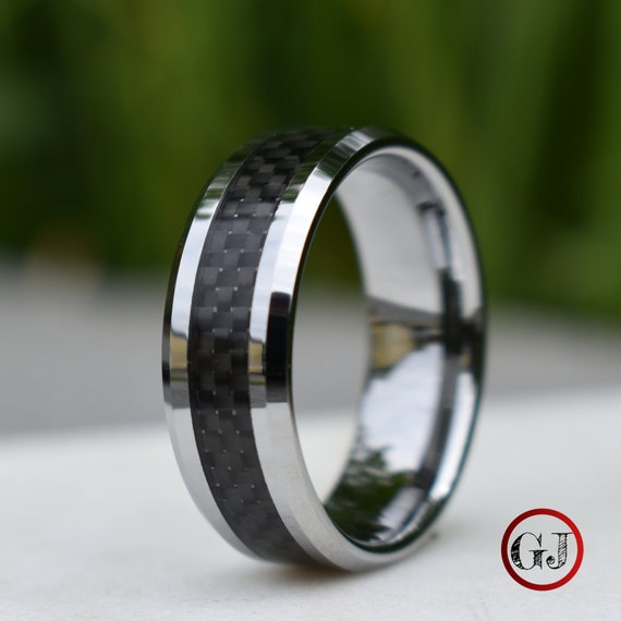 Etsy tungsten mens wedding band deals
