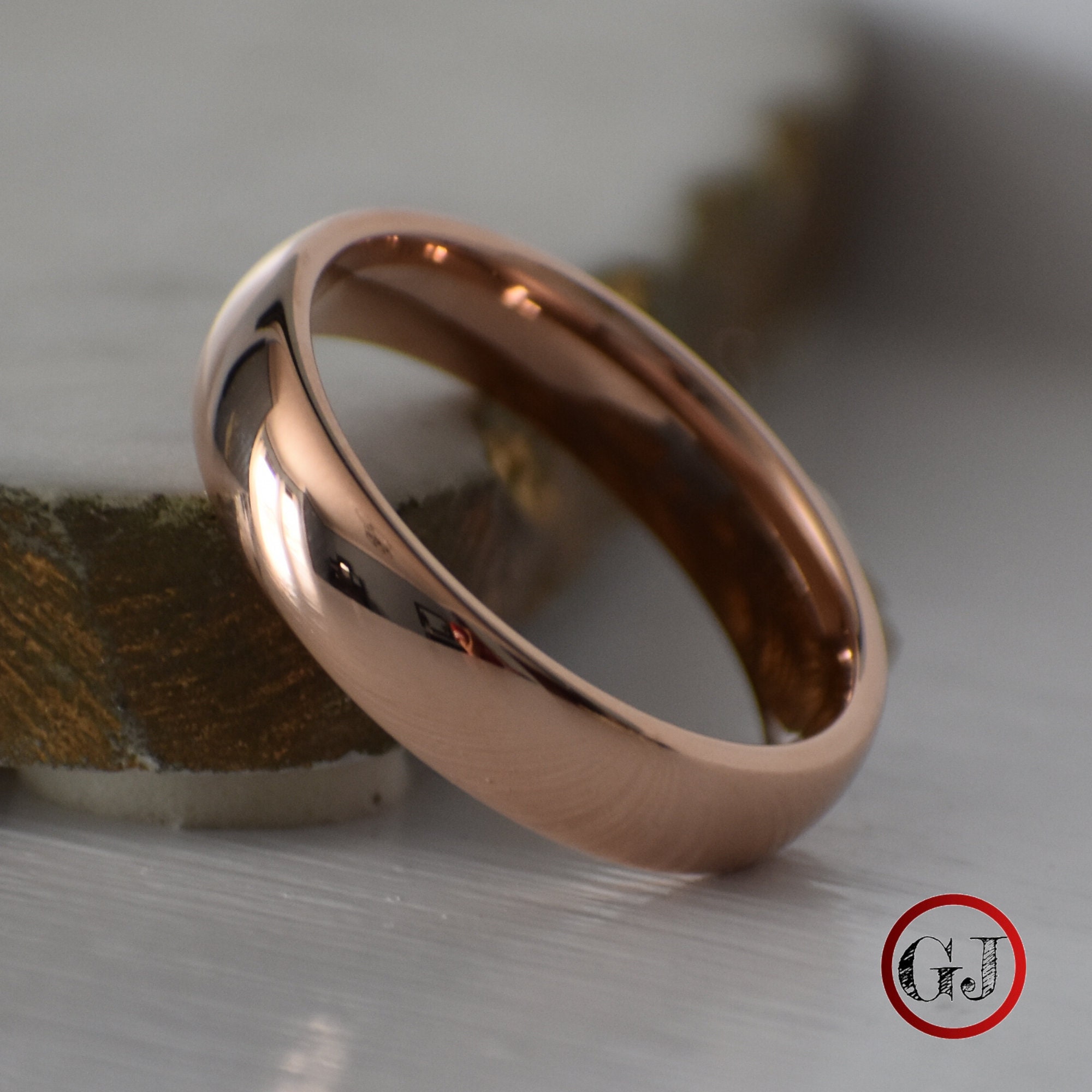 rose gold mens wedding band etsy