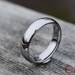 Tungsten Classic Silver Ring, Mens Ring, Mens Wedding Band 