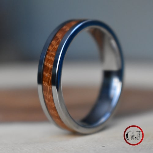 Whiskey shops Barrel 6mm Tungsten Ring, Mens Ring, Mens Wedding Band