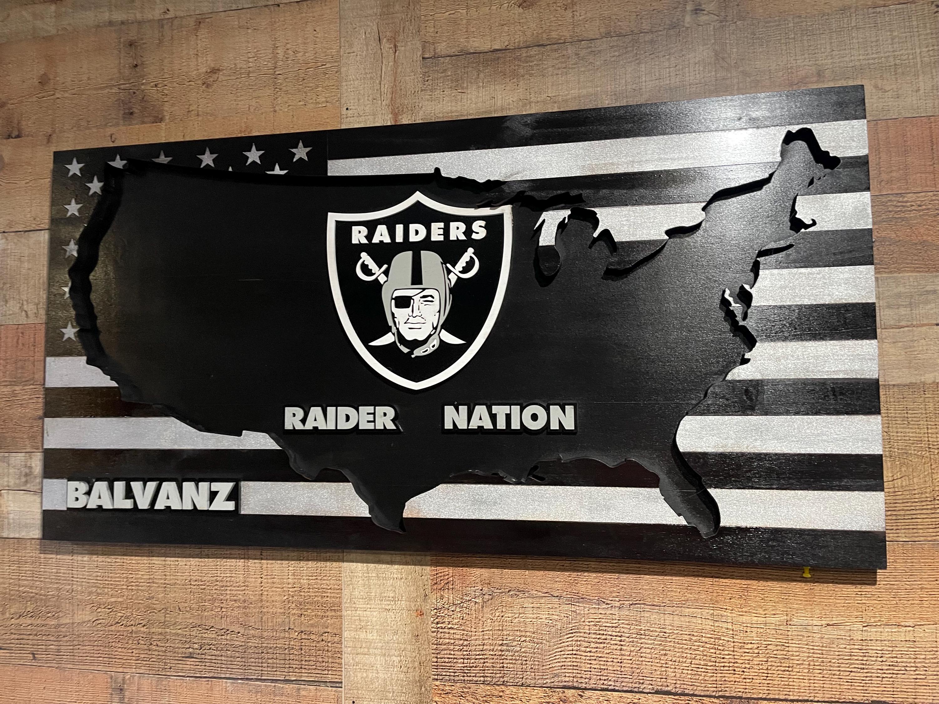Raiders wood sign - Etsy 日本