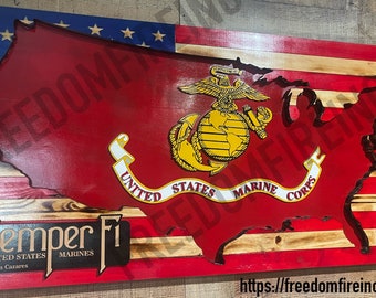 American Wooden Flag