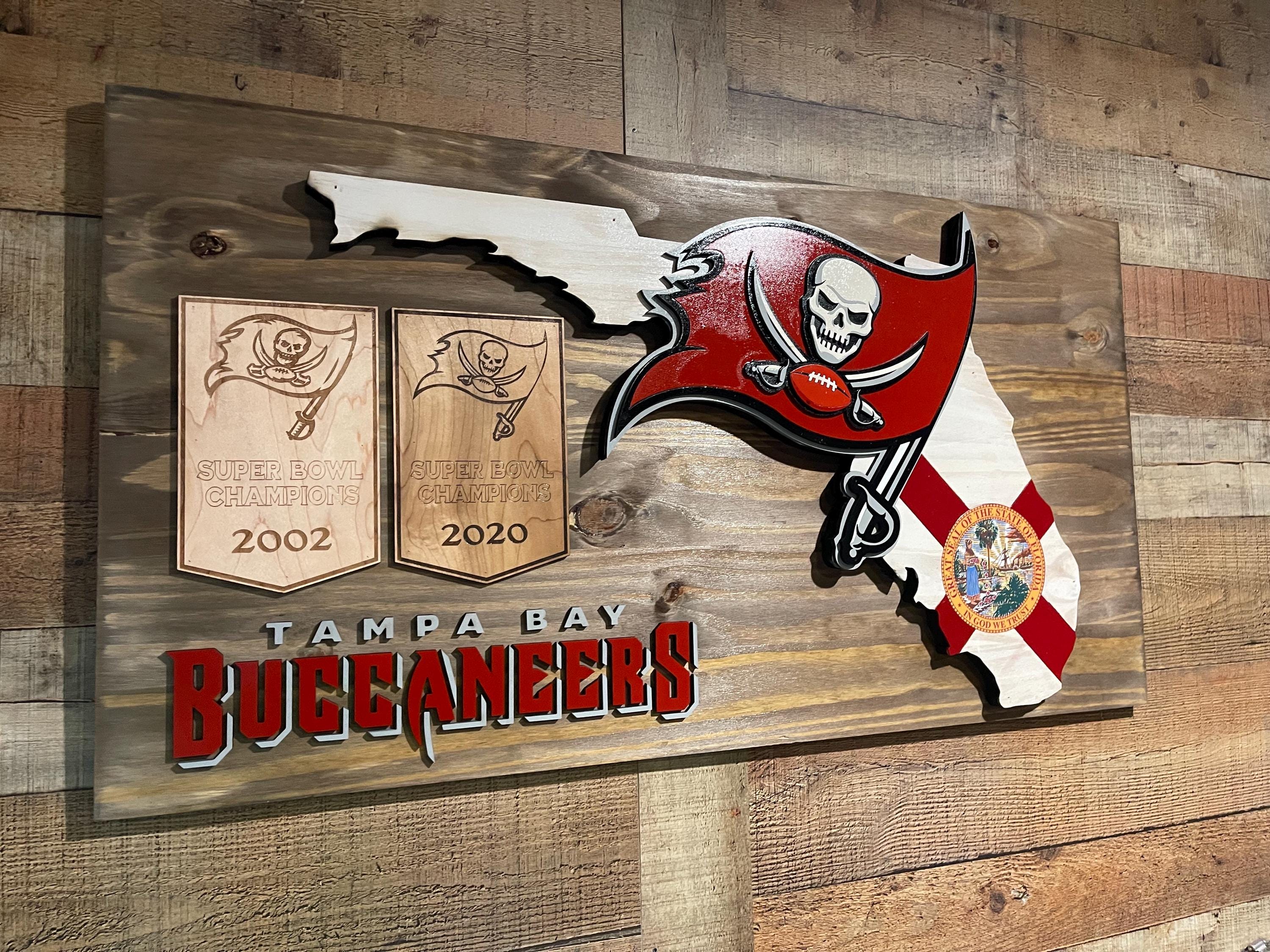 Tampa Bay Buccaneers Wood Sign (20”X38”) - Etsy