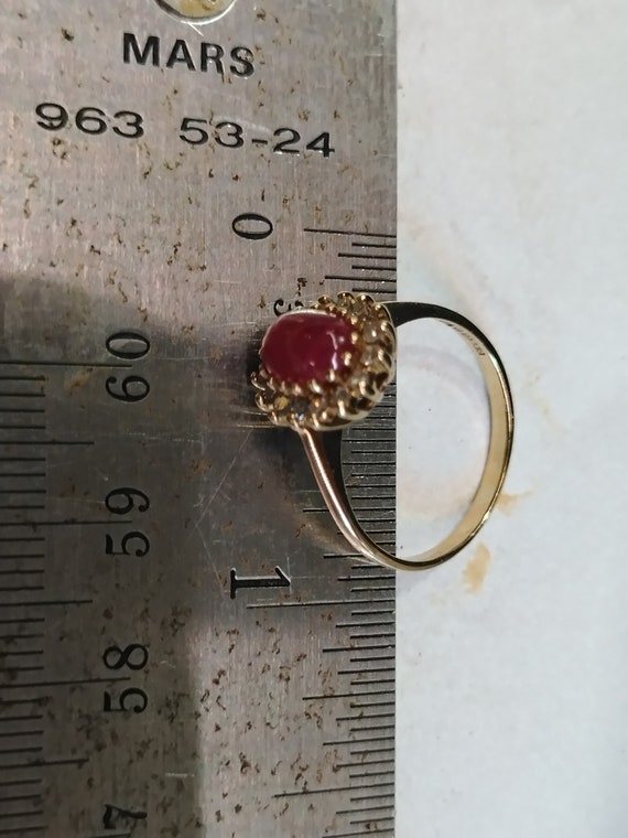 1ct Natural Red Ruby Ring, gracefully accented wi… - image 7