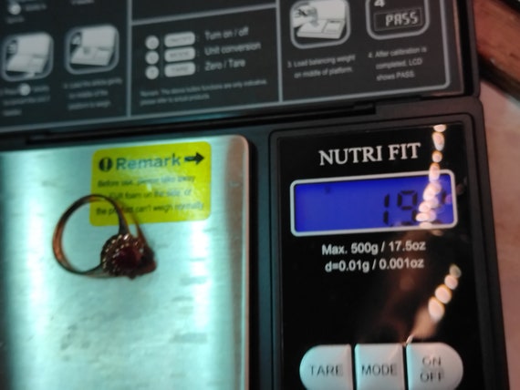 1ct Natural Red Ruby Ring, gracefully accented wi… - image 4