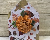 Fall Mini Block House Fall Wood Block House Fall Decor Fall Tiered Tray Wood House