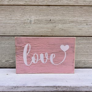 Rustic Wood Love Sign/Rustic Valentine Decor /Valentine Decor/Love Sign