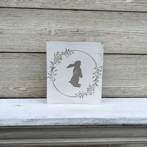 Easter Bunny Wood Sign/Easter Decor/Easter Tier Tray Sign/Spring Decor