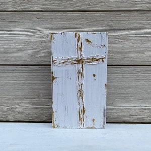 Rustic Cross on Wood/Cross Wood sign/Raised Cross on wood/Cross Decor/Religious Decor