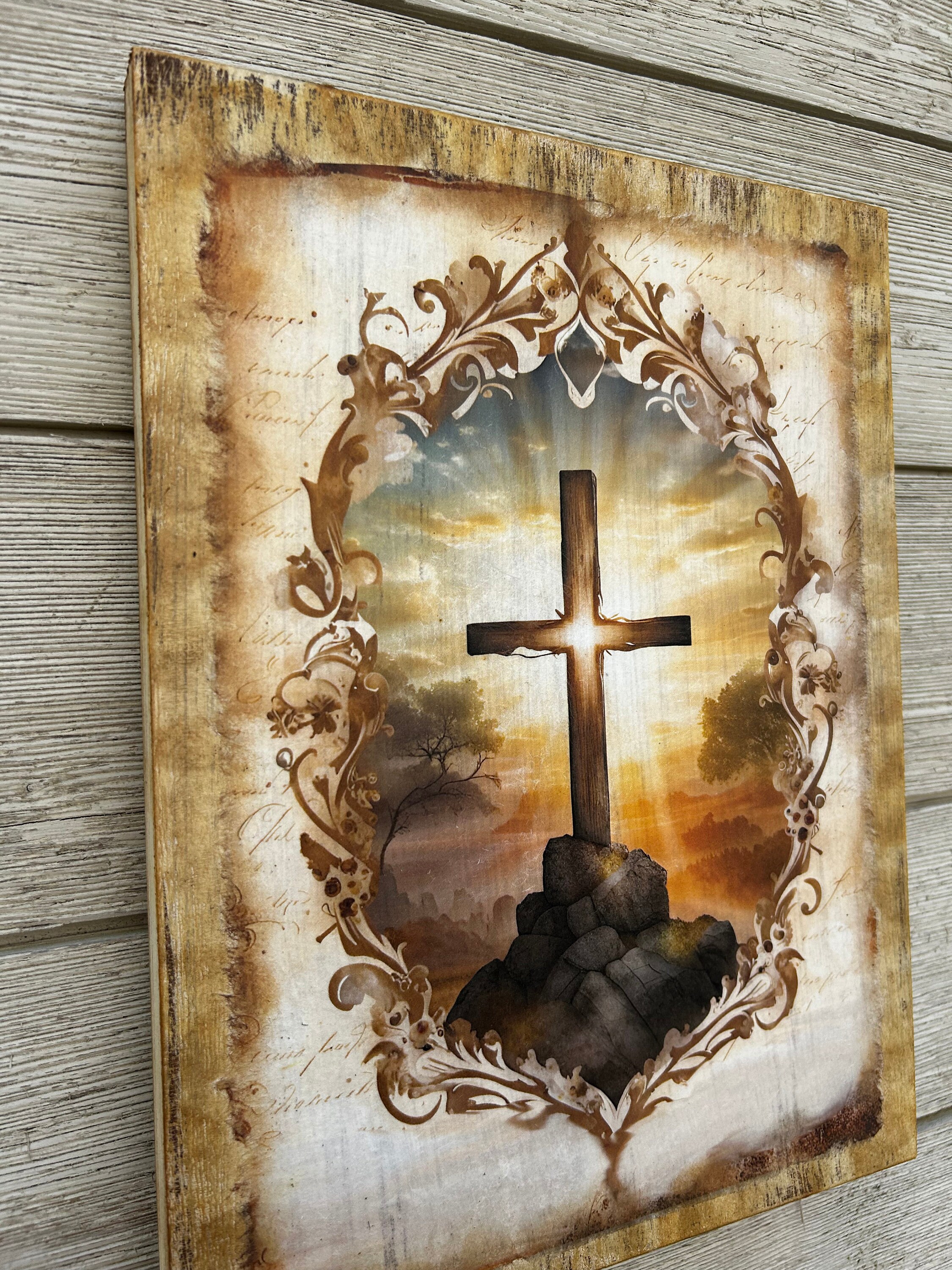 Cross Wood Wall Sign/spring Decor/ Cross Wood Sign/spring Decor ...
